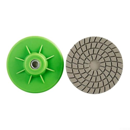 QWWZVQHJ 2 Stück 80 mm Schleifpads for präzise Fliesenpolierarbeiten, 80 mm Schleifpolierscheiben for den Nass-Trocken-Einsatz auf Marmor, Granit von QWWZVQHJ