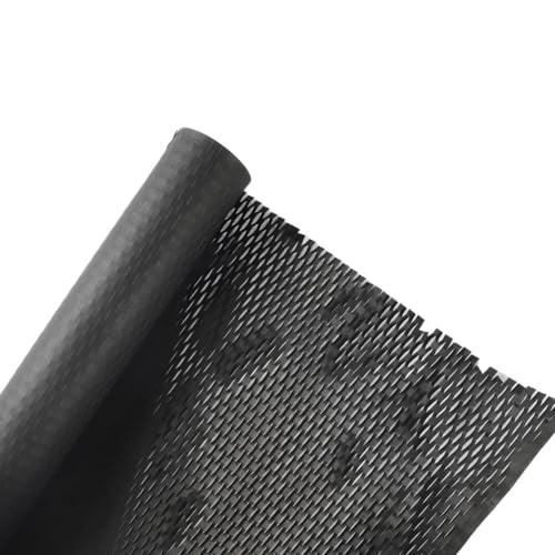 QXYOGO Wabenpapier Verpackungspapier 1 Rolle Mesh-Waben-Kunstpapier – weiß/schwarz/rosa/grün, dehnbares Gitterpapier for Blumenverpackungen, Kunstverpackungen for Blumenläden(Black) von QXYOGO