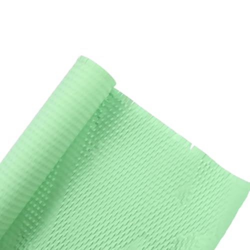 QXYOGO Wabenpapier Verpackungspapier 1 Rolle Mesh-Waben-Kunstpapier – weiß/schwarz/rosa/grün, dehnbares Gitterpapier for Blumenverpackungen, Kunstverpackungen for Blumenläden(Light Green) von QXYOGO