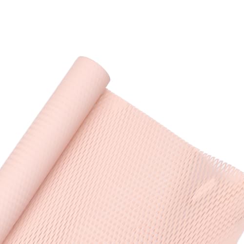 QXYOGO Wabenpapier Verpackungspapier 1 Rolle Mesh-Waben-Kunstpapier – weiß/schwarz/rosa/grün, dehnbares Gitterpapier for Blumenverpackungen, Kunstverpackungen for Blumenläden(Pink) von QXYOGO