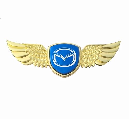 QYCJKL Auto Emblem Aufkleber für Mazda 3 Axela Atenza CX-4 CX-5, Abzeichen Buchstaben Emblem-Aufkleber Sticker Frontgrill Karosserie Kofferraum Abzeichen Dekoration Aufkleber,A von QYCJKL