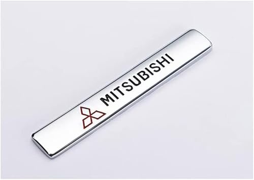 QYCJKL Auto Emblem Aufkleber für Mitsubishi, Abzeichen Buchstaben Emblem-Aufkleber Sticker Frontgrill Karosserie Kofferraum Abzeichen Dekoration Aufkleber von QYCJKL