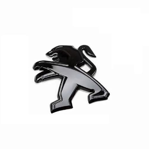 QYCJKL Auto Emblem Aufkleber für Peugeot RCZ 2010-2015, Abzeichen Buchstaben Emblem-Aufkleber Sticker Frontgrill Karosserie Kofferraum Abzeichen Dekoration Aufkleber,B Black von QYCJKL