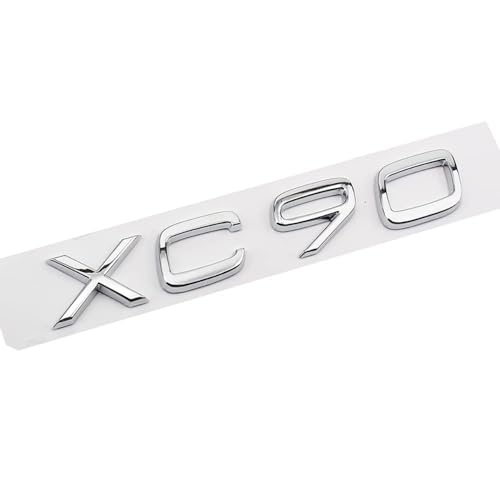 QYCJKL Auto Emblem Aufkleber für Volvo XC40 XC60 XC90, Abzeichen Buchstaben Emblem-Aufkleber Sticker Frontgrill Karosserie Kofferraum Abzeichen Dekoration Aufkleber,A von QYCJKL