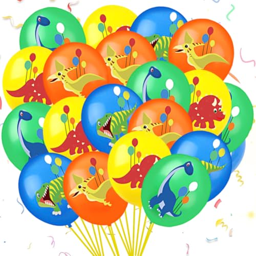 20PCS Dinosaurier Luftballons, Dinosaurier Luftballonsdinosaurier Latex Ballons,Dinosaurier Geburtstag Deko,Geburtstag Party Dekoration für Party Dino Dschungel Thema Party Shower Lieferungen von QYEHF