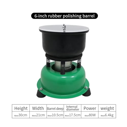 Schmuckpolierer Jade Vibrationspoliermaschine, Vibrationspolierfass Jadeit, automatische Vibrationsschleifmaschine Home Grinder Vibration Geringe Vibration von QZCX