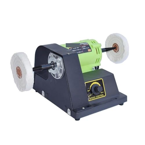 Schmuckpolierer Poliermaschine for die Schmuckholzbearbeitung, Mini-Hochleistungs-Tuchrad-npolierer, 900-W-Jade-Drehmaschine mit einstellbarer schwindigkeit Geringe Vibration von QZCX