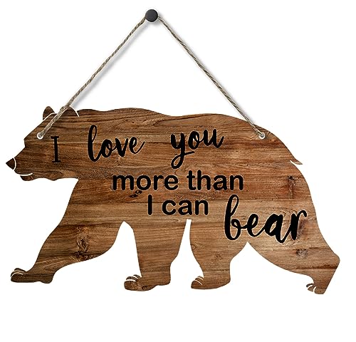 Woodland Nursery Wall Decor for Baby, New Mom Gifts Rustic Sign for Mommy and Kids, Forest Bear Wall Sign, Adventure Woodland Theme, Rustic Nursery Decor von QZCYU