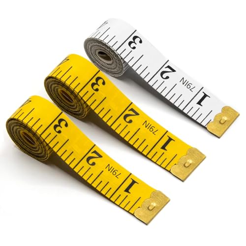 QZKJQDD Maßband Körper, Maßband, Maßband 2M, Massband, Schneider Maßband, Schneidermaßband 2M, Körpermaßband, Measuring Tape, Tape Measure, Massband Körper, Bandmaß 2 in 1 - Maßband CM von QZKJQDD