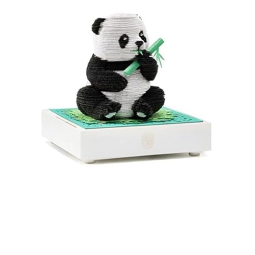 3D-Papier-Skulptur-Kunst-Klebezettel-Buch, Panda 3D-Haftnotizen auf Acrylbasis, 2025, Kalender, Geschenk, Dekoration, graviertes Desktop-Papier(Regular model with base) von QZLNONTK