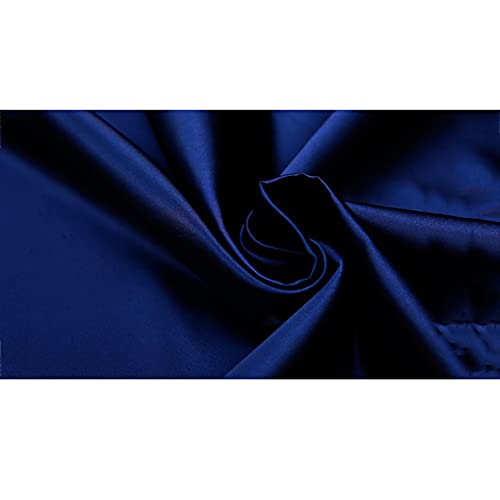 QZLNONTK Hochdichter Nylon-Satinstoff for Kartonfutter, Heimdekoration, Schneiderei, Vorhänge und Hochzeiten.(Navy Blue) von QZLNONTK