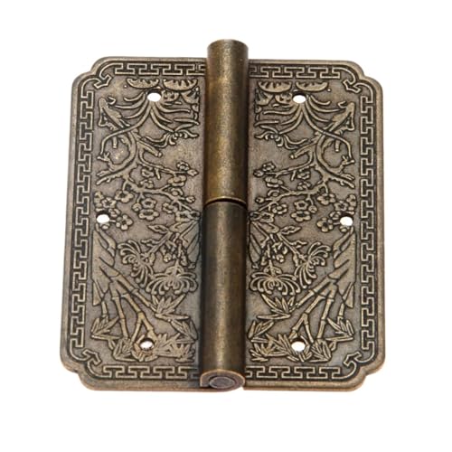 QZROPXOH 1 Stück 60 * 50mm Antike Bronze Möbel Scharniere Schrank Schublade Tür Scharnier Dekorative Armaturen Schmuck Box Scharniere Links Rechts(Left Antique Bronze) von QZROPXOH