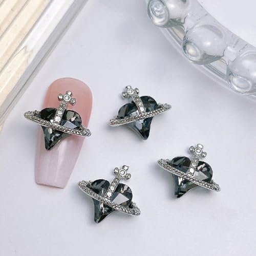 10pcs 3D Legierungsnägelkunsthandwerksstrasssteine ​​Charm Gemischte Glänzende Nagelkristall Edelscheine Anhänger Maniküre Nagelschmuck Diamanten Diamanten von Qaonsciug