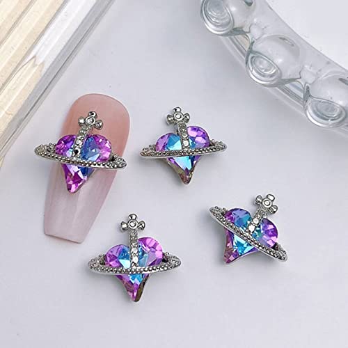 10pcs 3D Legierungsnägelkunsthandwerksstrasssteine ​​Charm Gemischte Glänzende Nagelkristall Edelscheine Anhänger Maniküre Nagelschmuck Diamanten Diamanten von Qaonsciug