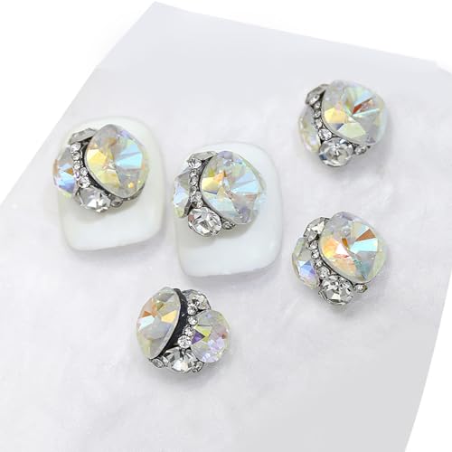 3D Nagel Glitzernde Nagel Strasssteine Nägel Edelsteine Glasnägel Kristalle Schmuck Nagelstecker Für Nagelkunst Dekorationen von Qaonsciug