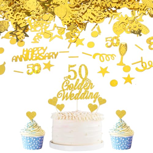50 Jahre Jubiläum Konfetti 50. Goldene Hochzeit Kuchen Topper Goldene Hochzeit Jubiläum Dekorationen Gold Tischkonfetti Hochzeitstag Herz Kuchendekoration 50 Jahre Jubiläum Konfetti 50. Goldene Hochzeit Kuchen Topper Goldene Hochzeit Jubiläum Dekorationen Gold Tischkonfetti Hochzeitstag Herz Kuchendekoration von Qaziuy