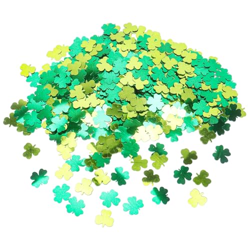 St. Patrick's Day Konfetti Grün Glücksklee Tischkonfetti Kleeblatt Party Konfetti Grün Konfetti für St. Patrick's Day Party Tischdekoration 30g von Qaziuy