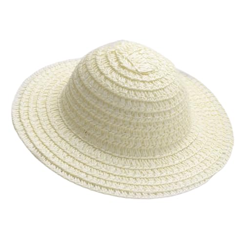 Qcbuegof Kleiner unlackierter Hut, leichtes Rattan-Papierhüte für Stoffpuppen, Kostüm-Zubehör, Urlaub, Party, Dekoration, handgefertigtes Bastelzubehör Qcbuegof Kleiner unlackierter Hut, leichtes Rattan-Papierhüte für Stoffpuppen, Kostüm-Zubehör, Urlaub, Party, Dekoration, handgefertigtes Bastelzubehör von Qcbuegof