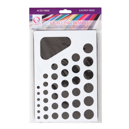 Qcraft Quilling-Papierstreifen zum Basteln, 3 mm dick Rüschentafel schwarz/weiß von Qcraft