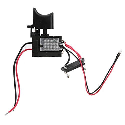 7,2V-24V Auslöseschalter für Elektrische Bohrmaschinen, Lithiumbatterie, Akku-Bohrmaschine, Drehzahlregelung, Bohrschalter, Klein und Leicht, mit Licht von Qcwwy