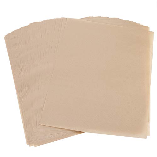 Antihaftbeschichtete Backbleche aus Pergamentpapier, Silikonmatte, Küchenzubehör, Wasserdicht, Hochtemperaturbeständig, Geeignet Zum Backen von Brot, Grillen (BROWN) von Qcwwy