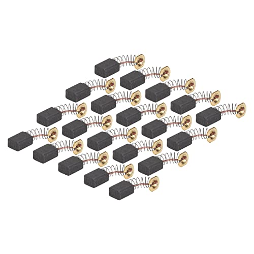 Elektromotor-Kohlebürste, Winkelschleifer, Kohlebürste, Motor-Kohlebürste, Ersatz, Elektrisches Reparaturteil 411#, ca. 6 X 9 X 13 Mm, Federbelastetes Ersatzteil, 20 Stück von Qcwwy