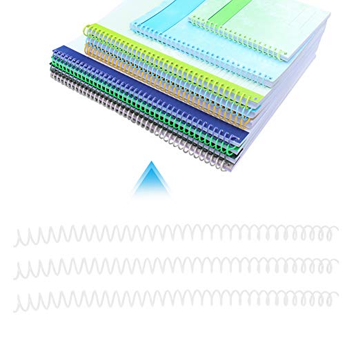 20 Stück Notebook Binderücken A4 30 Löcher Loseblatt Binder Kunststoff Binder Ringe für Haushaltspapiere Organisieren Dekorieren Bestellen(11 mm * 30 Löcher weiß 20 Streifen) von Qcwwy