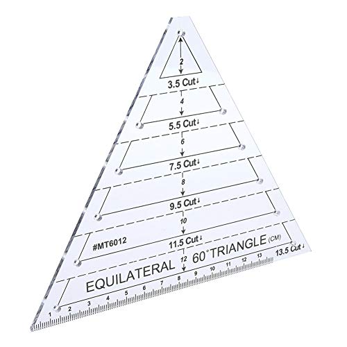 Qcwwy Triangle Quilting Lineal, Tailor Triangle Ruler Acryl-Dreiecklineal Kunststoff-Dreiecklineal zum Quilten Qcwwy Triangle Quilting Lineal, Tailor Triangle Ruler Acryl-Dreiecklineal Kunststoff-Dreiecklineal zum Quilten von Qcwwy