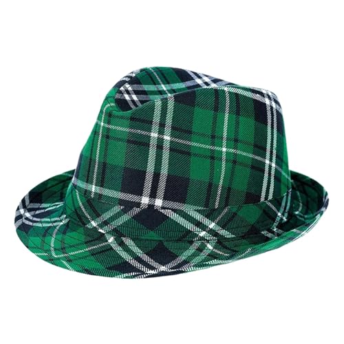 Qfdiwr St. Patrick's Day-Kostüm, St. Patricks Day-Hut | Grüne irische Feiertagskopfbedeckung - St. Patrick's Day-Accessoires, irische Festival-Kleeblatt-Kostüme für Teenager und Erwachsene von Qfdiwr