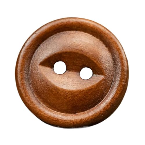 15mm/18mm/20mm Holzknöpfe Kleidungsknöpfe, Oval, 18mm-10Stk von Qgsaghty