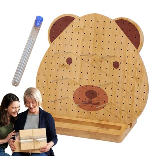 Crochet Blocking Board, Bear-shaped Wooden Board, Knitting Board Tools, Crocheting Accessories, Wooden Sewing Board, Blocking Mats For Knitting, Crochet Tools And Supplies, Crafting Board Base von Qhvynpo