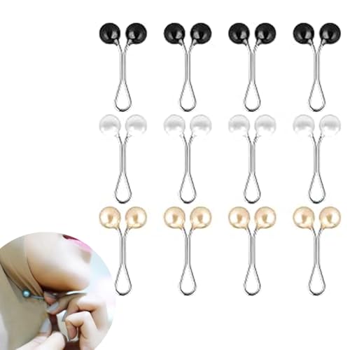 12 Stück Hijab Pin,für Hijab Kopftuch,Hijab Pins,Nadeln Sicherheitsnadeln Brosche Clip,Damen Hijab-Anstecker,Hijab-Nadeln KnöPfe,Magnetische Ausschnitt Elegante,Frauen Gold Handelt,Hijab-Nadeln-Clips von Qianfeng