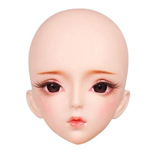 Qianly 1/3 Puppenkopf mit Makeup für BJD Modelle, Navy, wie Beschreibung von Qianly