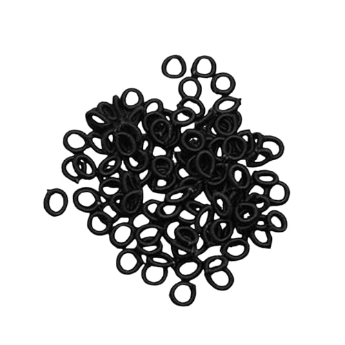 Qianly 100 Stück O-Ringe, Armbandspulen, kreativ, praktisch, zum Selbermachen, handgewebt, 6 mm, Zubehör, Schmuckdekoration, Basteln, Kreise, Grün von Qianly