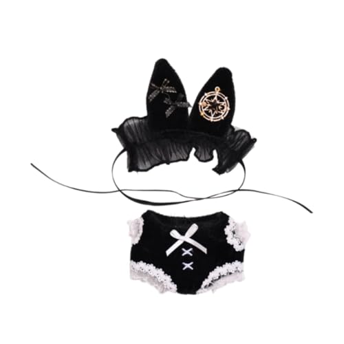 Qianly 2er Set Bodysuit für Puppen mit Hasenmotiv Und Stirnband, Kleidung für 10–15 cm Große Puppen von Qianly