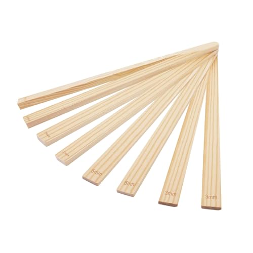 Qianly 8 Stück Töpferei Lehre Roll Schlamm Sticks Guides Tragbare Mudboard Guides von Qianly