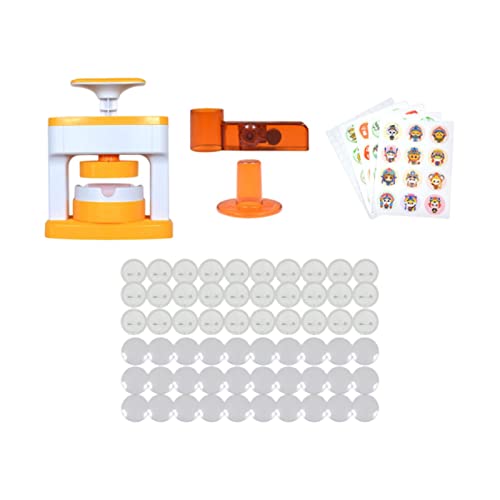 Qianly DIY Pin Button Maker Maschine für Broschen Und Abzeichen 55mm, mit 30 Satz von Qianly