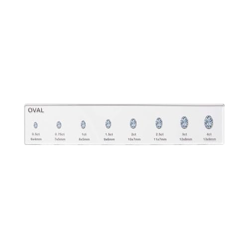 Qianly Diamantgrößen Form Vergleichen des Werkzeugs Diamant Carat Diagramm Referenzvergleich Messherrschaft, Oval Qianly Diamantgrößen Form Vergleichen des Werkzeugs Diamant Carat Diagramm Referenzvergleich Messherrschaft, Oval von Qianly
