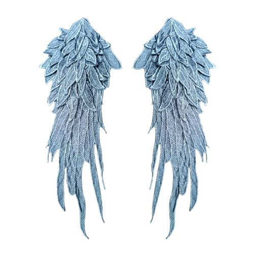 Qianly Elegante Engelsflügel Applikationen für Festliche Kleidung, Blau von Qianly