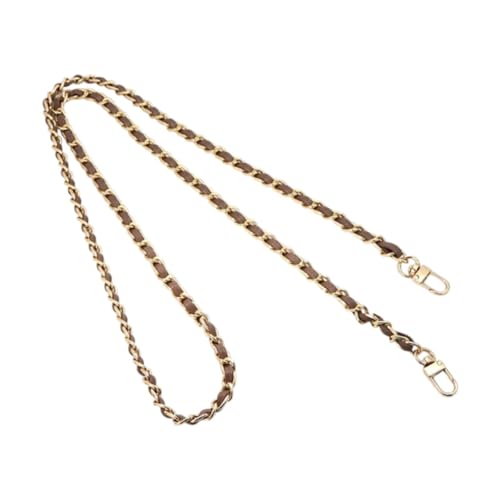 Qianly Geldbeutelkette Bequeme Taschenkette für Brieftaschen Kleine Umhängetaschenzubehör, Gold Chain Kaffee von Qianly