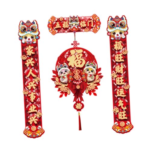 Qianly Lunar Snake Year Couplets Kit für Neujahrsfeiern Und Dekorationen, Style C von Qianly