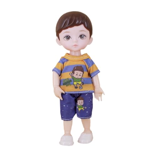 Qianly Männliche Puppe Kleine Junge Puppe Grundlegende Make-Up Action-Figuren DIY Junge BJD Puppe BJD Puppe Spielzeug, Streifen von Qianly