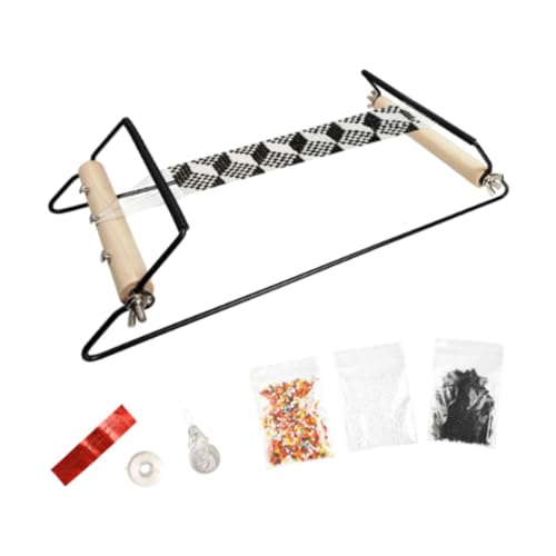 Qianly Metallkügelchen Webstuhl Kit Perlenrahmen Set Armband Making Supplies Handbuch Schmuck Perlengerät für Frauen Professional von Qianly