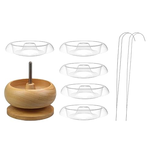 Qianly Perlen Schalen Set, Perlenhalter, Perlennadeln, Perlen Auffädeln, Perlenschalen für DIY Tonperlen, Schmuckherstellung, Bastelprojektbedarf, Big-Eye-Nadel von Qianly