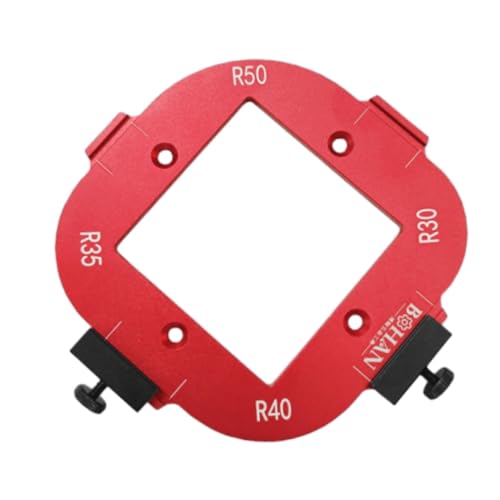 Qianly Profi Eckradius Schablone für Möbelgriffe Präzise Positionierungswerkzeug, 30 50R von Qianly