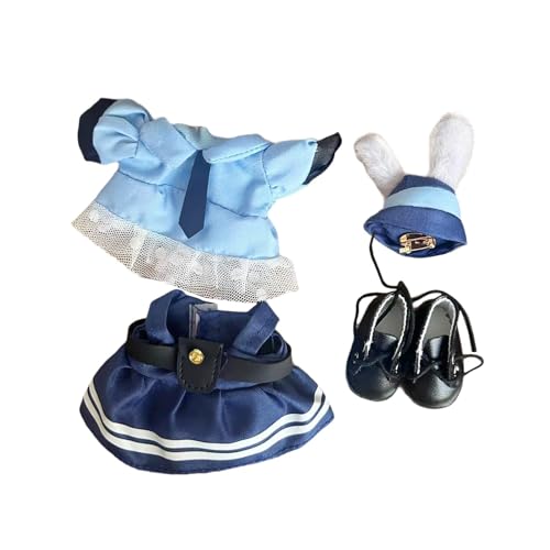 Qianly Puppe Kleidung für 15cm Plüsch Puppe Kaninchen Anzug Weiche Kostüme Puppe Outifits Cartoon von Qianly