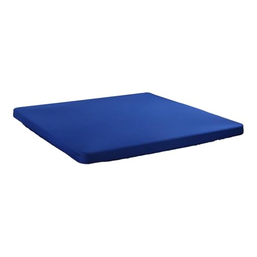 Qianly Tischdecke für Quadratische Tische, Elastischer Bezug für Essbereich, Blau von Qianly