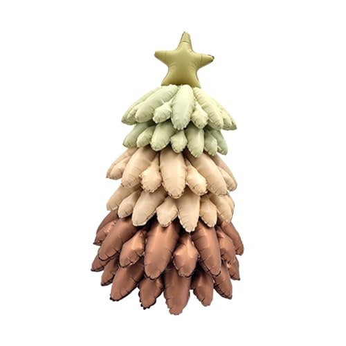 Qianly Weihnachtsbaum Ballon Zum Aufblasen, 98,9 Cm, Partyartikel für Die Weihnachtszeit, Braun von Qianly