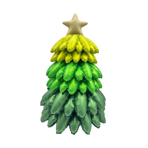 Qianly Weihnachtsbaum Ballon Zum Aufblasen, 98,9 Cm, Partyartikel für Die Weihnachtszeit, GrÜn von Qianly