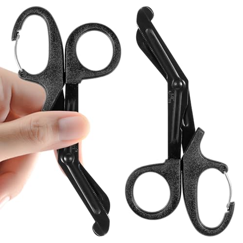 Qianyu 2 Stück Schere Medical Scissors, Medizinische Verbandschere Traumascheren Scheren aus Edelstahl 5.9 Zoll Antihaftbeschichtete Klingen Erste-Hilfe-Scheren für Arbeiter Ärzte Krankenschwestern von Qianyu